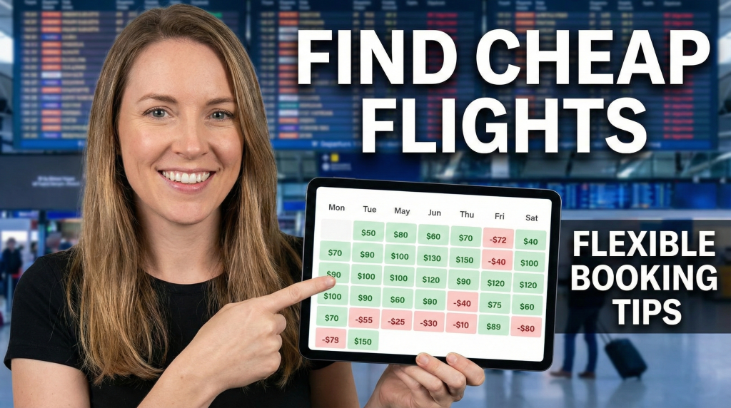 Flight search calendar showing price variations across multiple dates demonstrating find cheap flights tips through flexible booking
